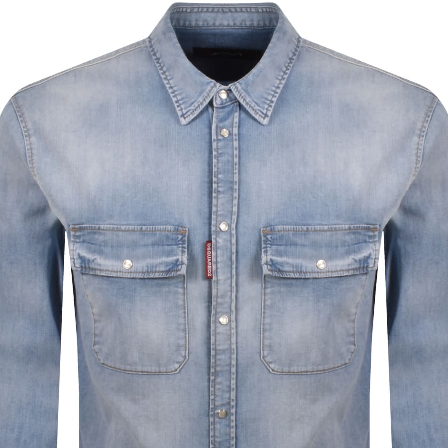 Image number 2 for DSQUARED2 Canadian Vintage Shirt Blue
