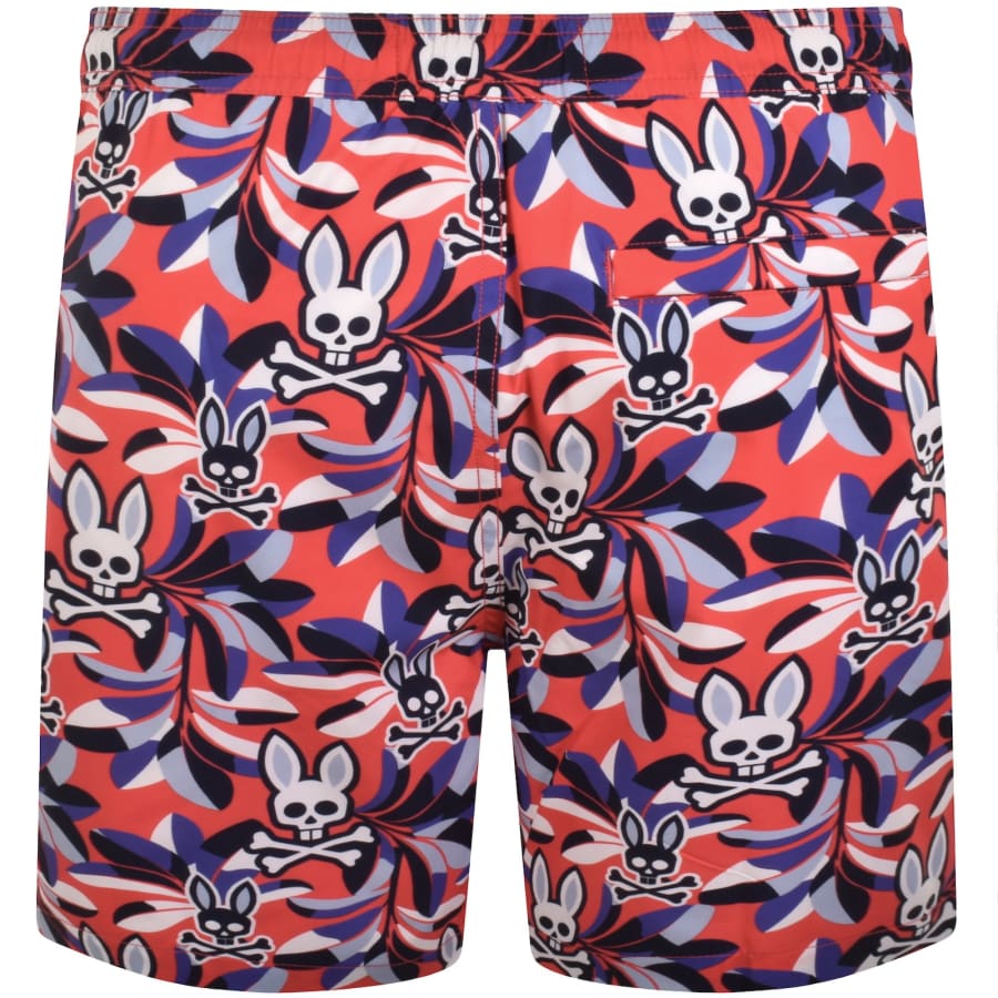 Image number 2 for Psycho Bunny Florian Swim Shorts Red