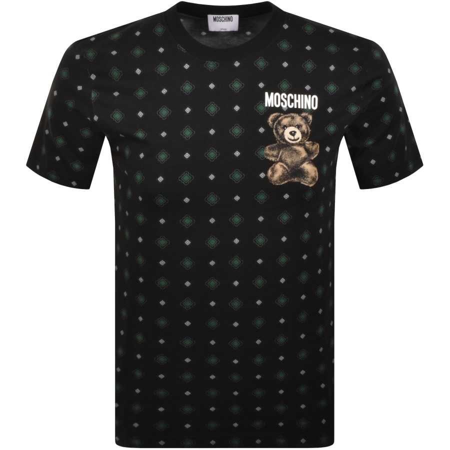 Image number 1 for Moschino Small Teddy Logo T Shirt Black