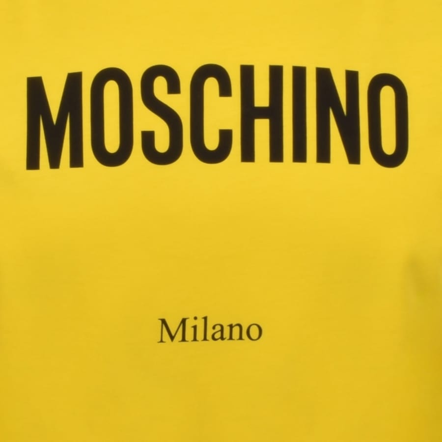 Image number 3 for Moschino Milano Logo T Shirt Yellow