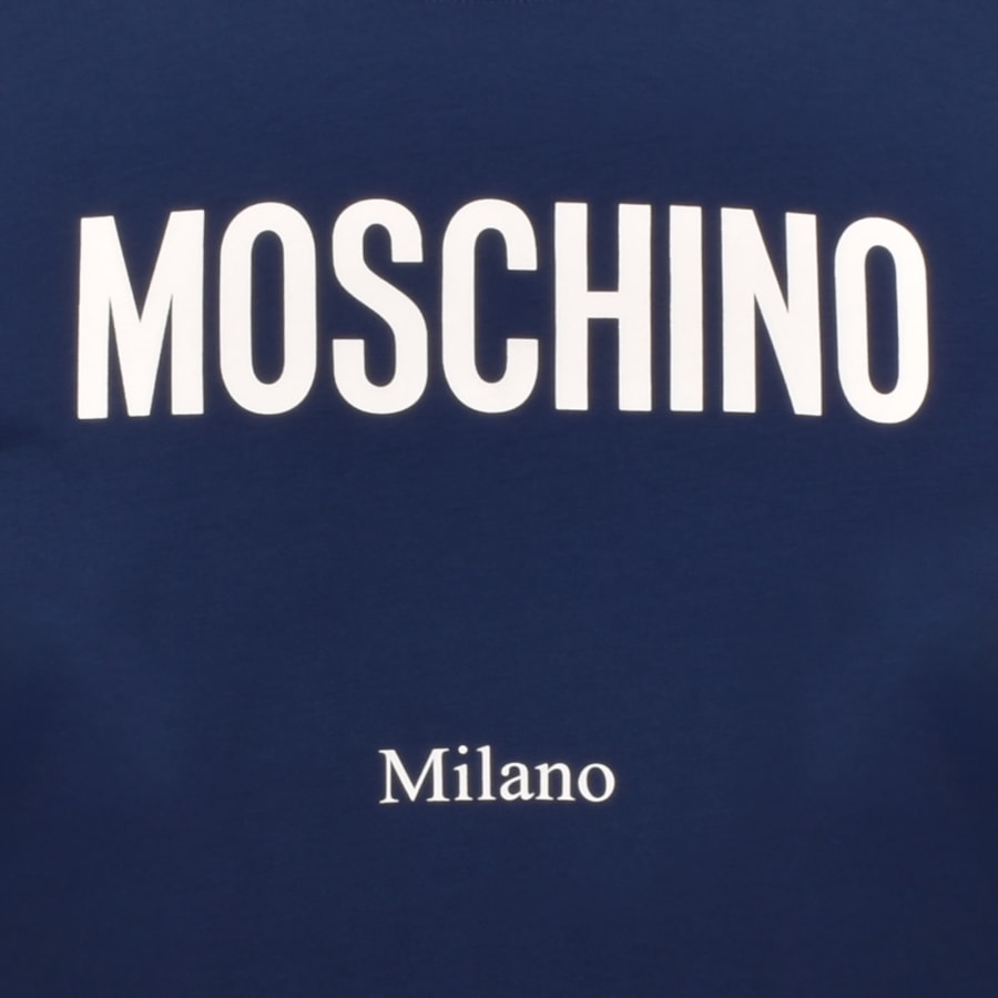 Image number 3 for Moschino Milano Logo T Shirt Blue