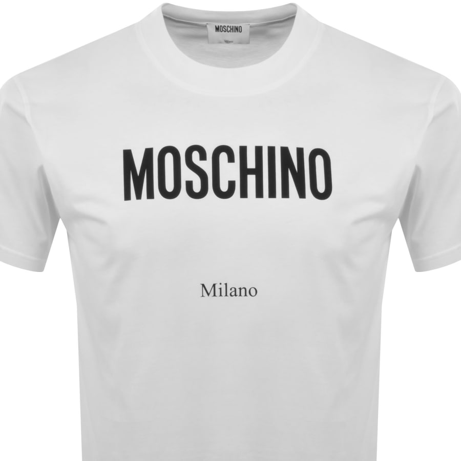 Image number 2 for Moschino Milano Logo T Shirt White