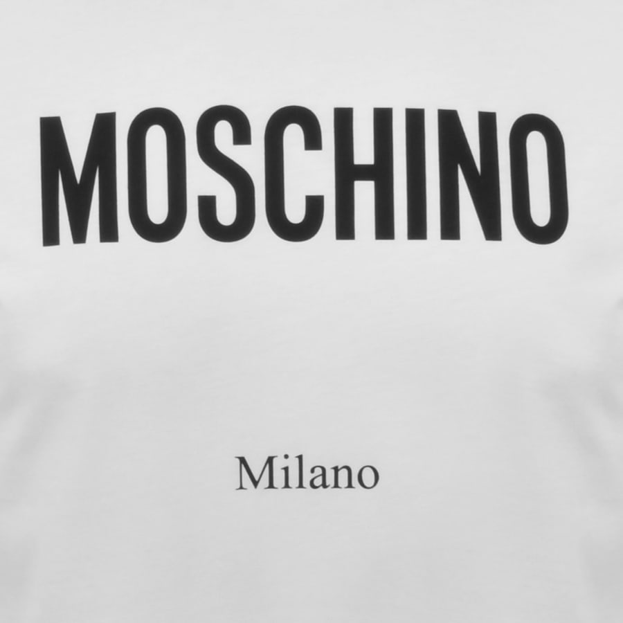Image number 3 for Moschino Milano Logo T Shirt White
