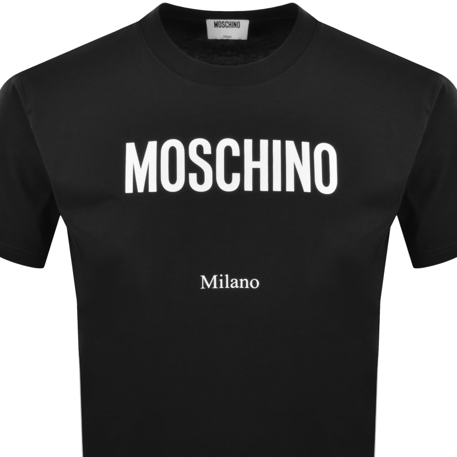 Image number 2 for Moschino Milano Logo T Shirt Black