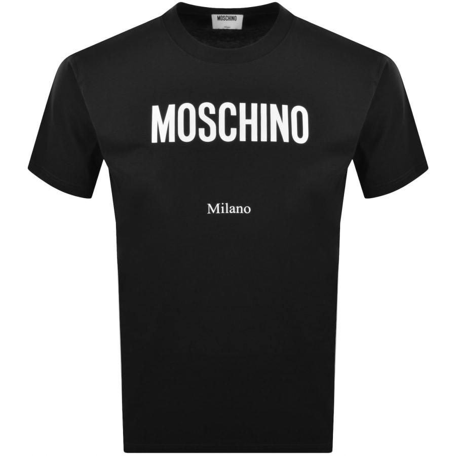 Image number 1 for Moschino Milano Logo T Shirt Black