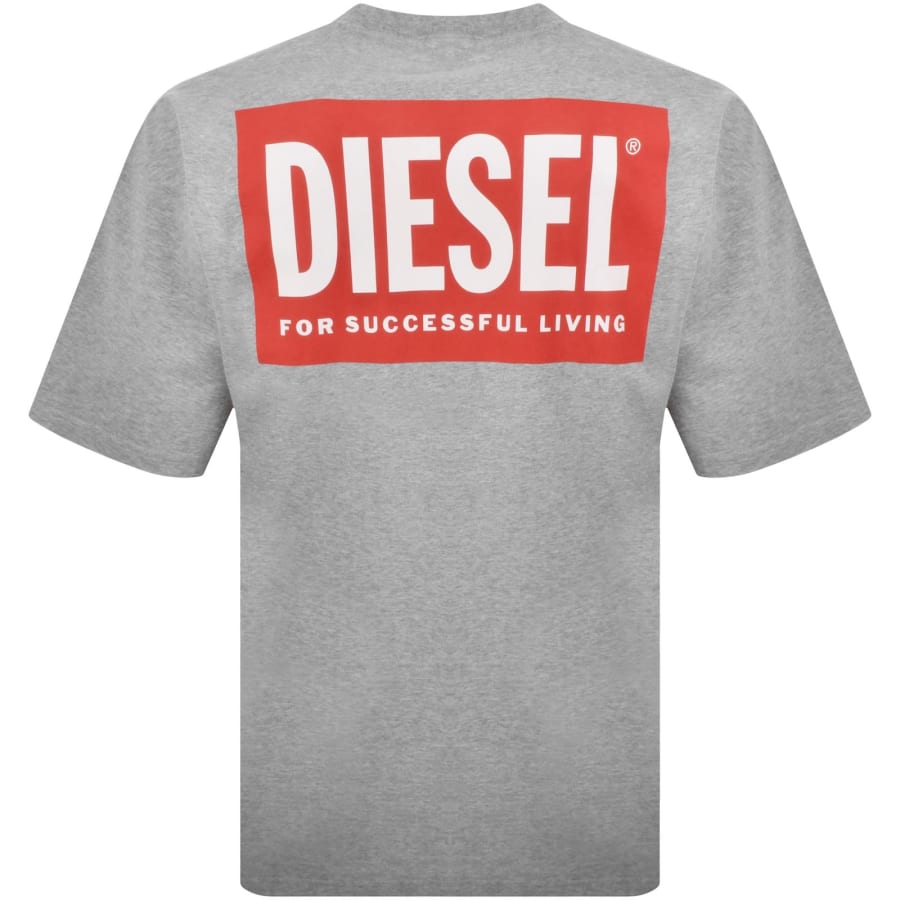 Image number 5 for Diesel T Boxt Bisk T Shirt Grey