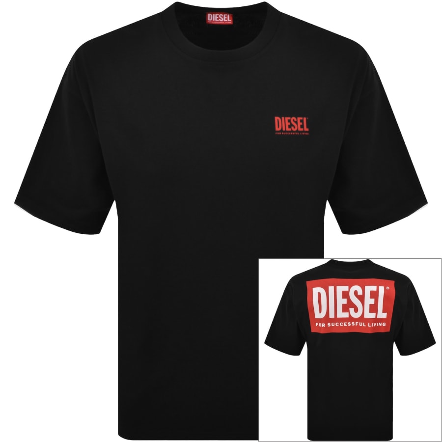Image number 1 for Diesel T Boxt Bisk T Shirt Black