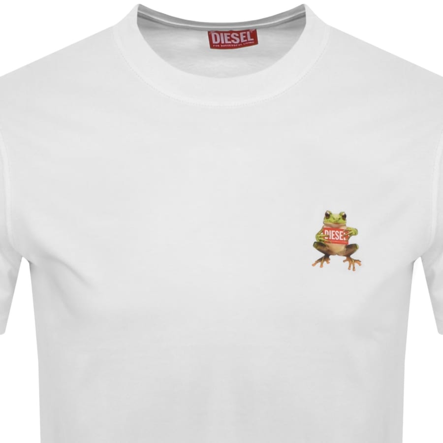 Image number 2 for Diesel T Norm Frog T Shirt White