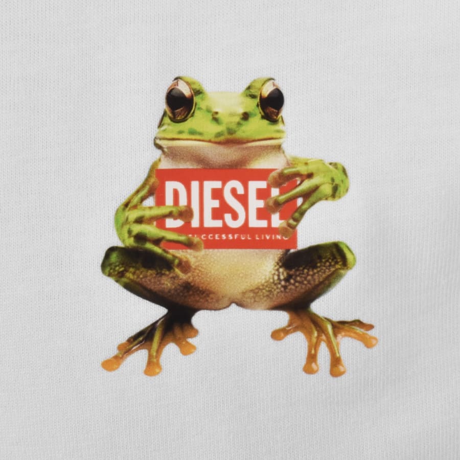 Image number 3 for Diesel T Norm Frog T Shirt White