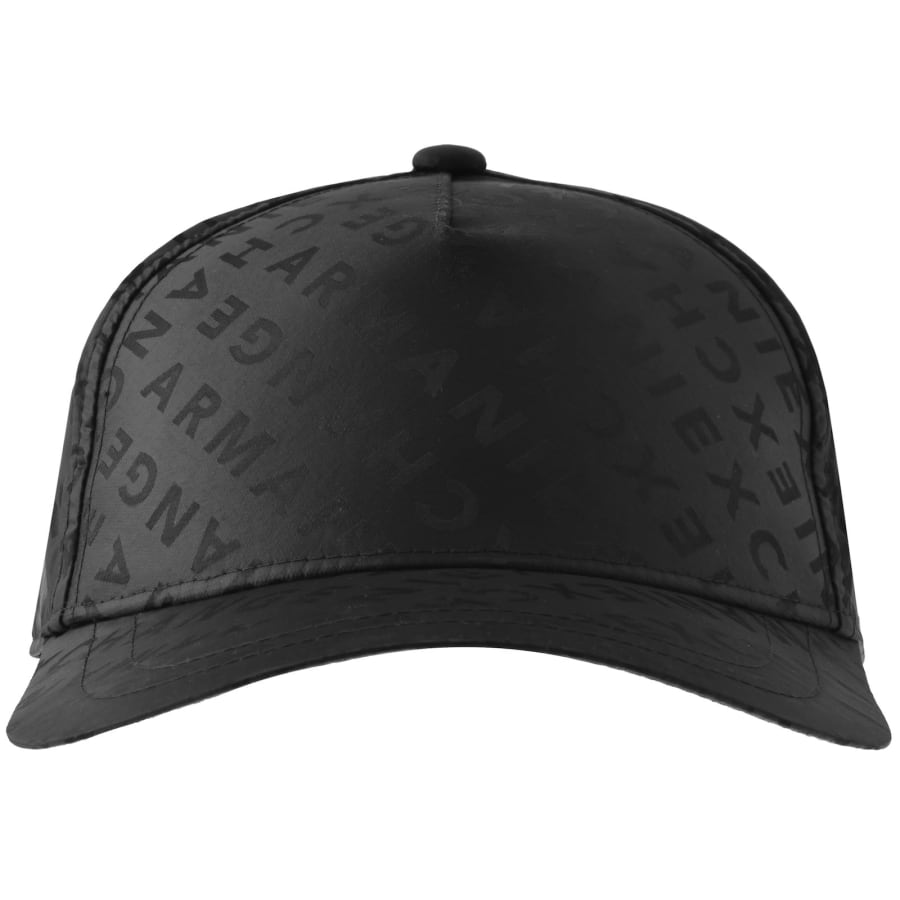 Image number 1 for Armani Exchange Logo Baseball Cap Black