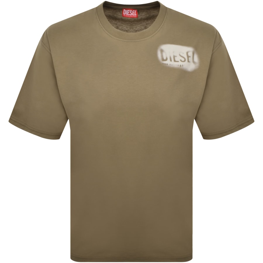 Image number 2 for Diesel T Boxt V2 T Shirt Beige