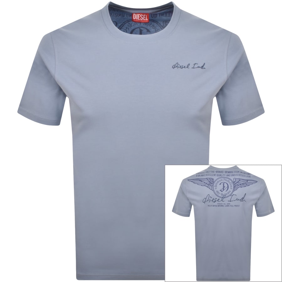 Image number 1 for Diesel T Adjust V11 T Shirt Blue