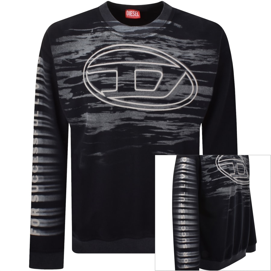 Image number 1 for Diesel S Boxt T1 Sweatshirt Navy