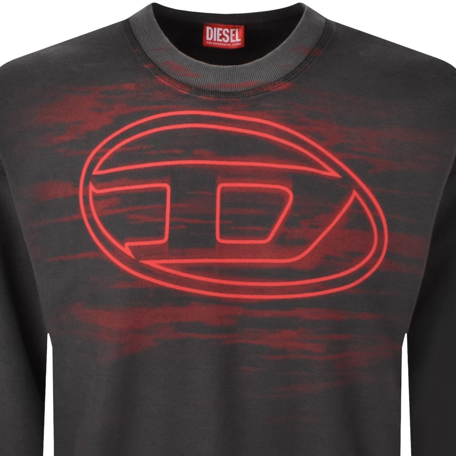 Image number 3 for Diesel S Boxt T1 Sweatshirt Grey