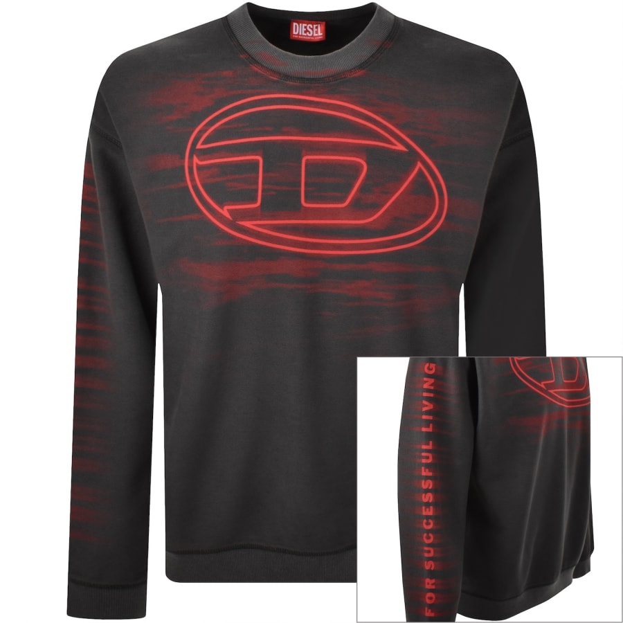 Image number 1 for Diesel S Boxt T1 Sweatshirt Grey