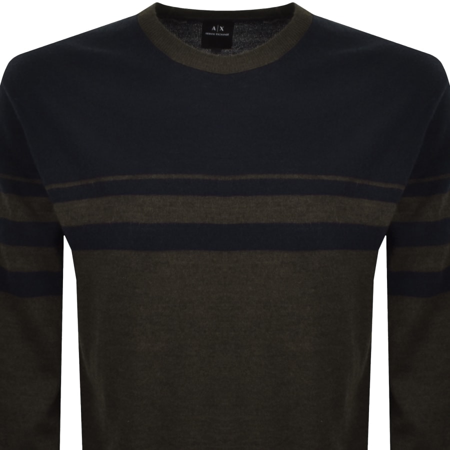 Image number 2 for Armani Exchange Knit Jumper Brown