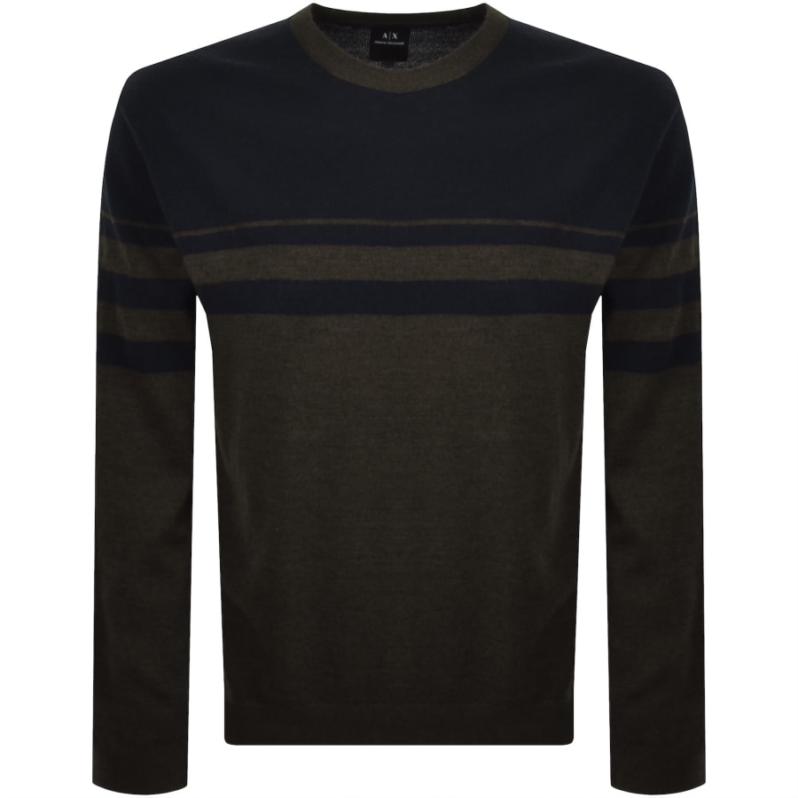 Image number 1 for Armani Exchange Knit Jumper Brown