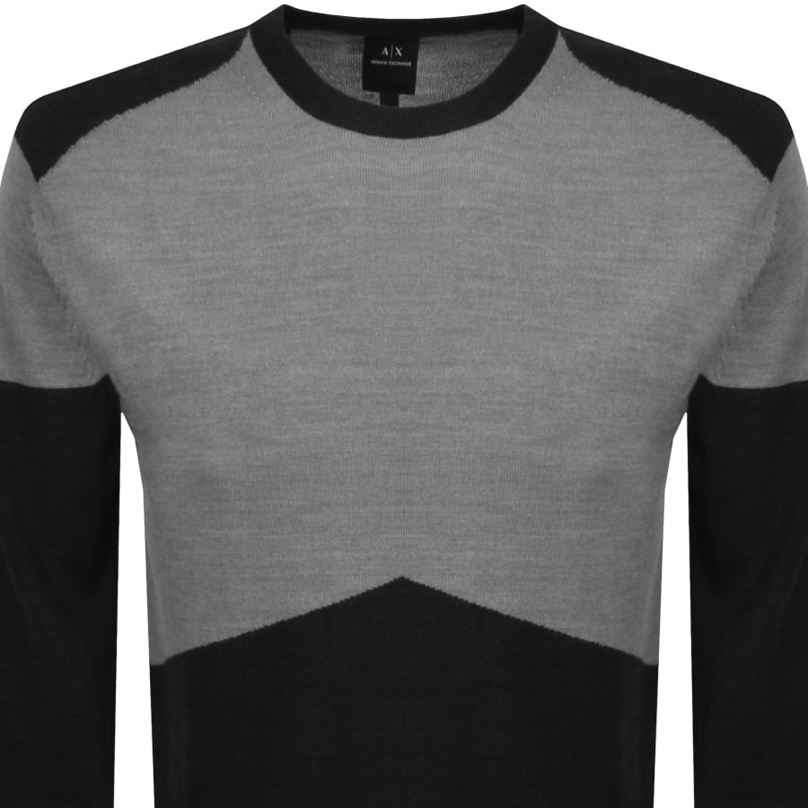 Image number 2 for Armani Exchange Knit Jumper Grey