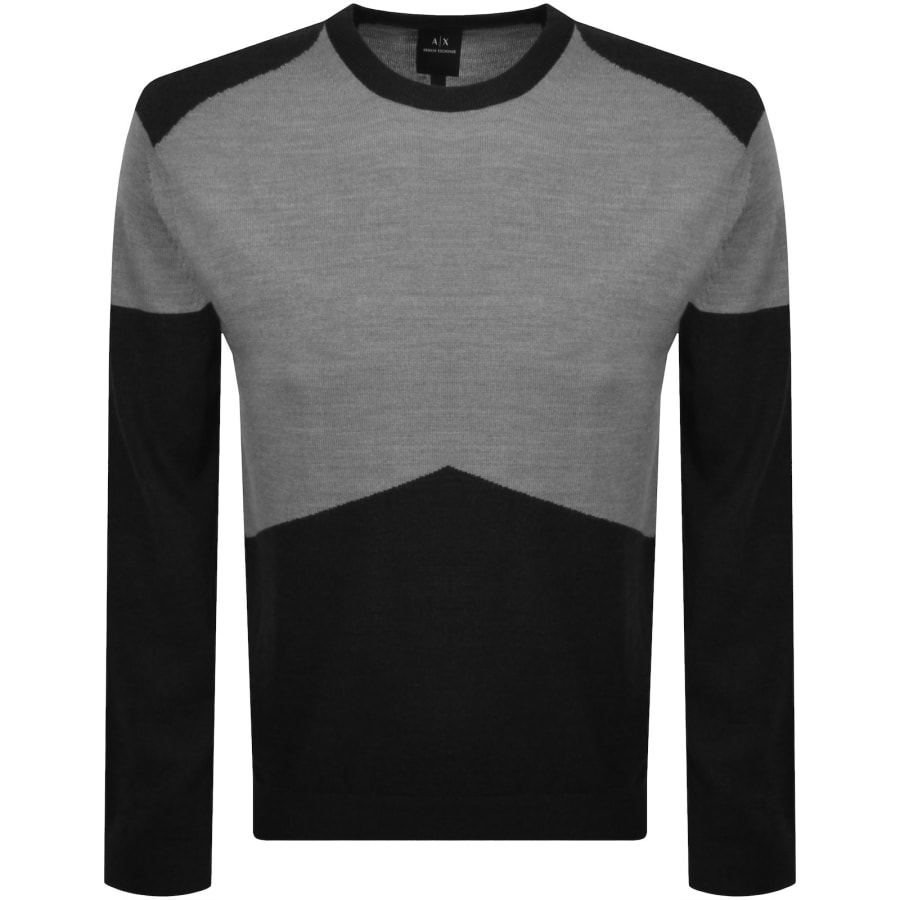 Image number 1 for Armani Exchange Knit Jumper Grey