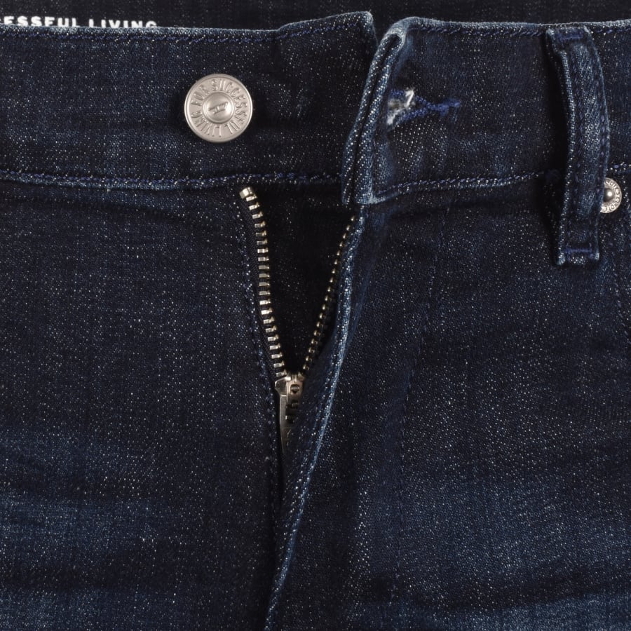 Image number 5 for Diesel D Strukt Slim Fit Mid Wash Jeans Blue