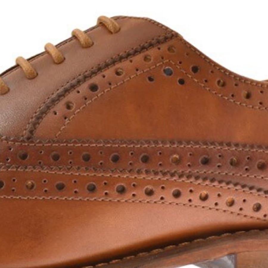 Image number 4 for Oliver Sweeney Ledwell Brogue Shoes Tan Brown