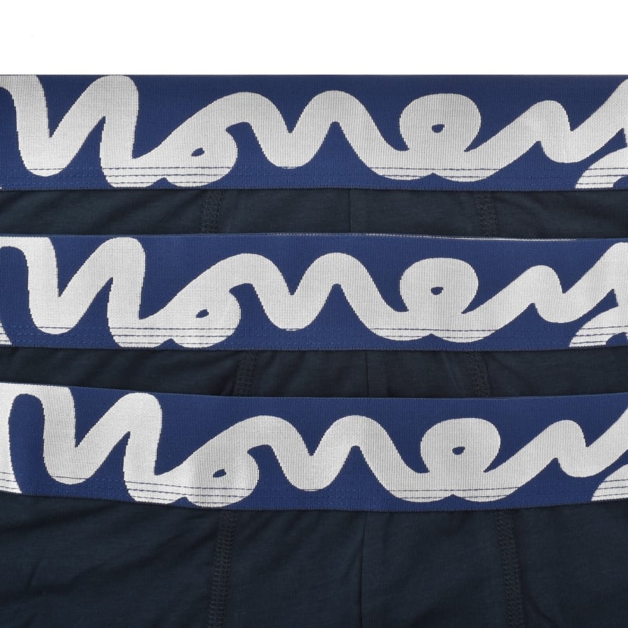Image number 3 for Money 3 Pack Logo Trunks Navy