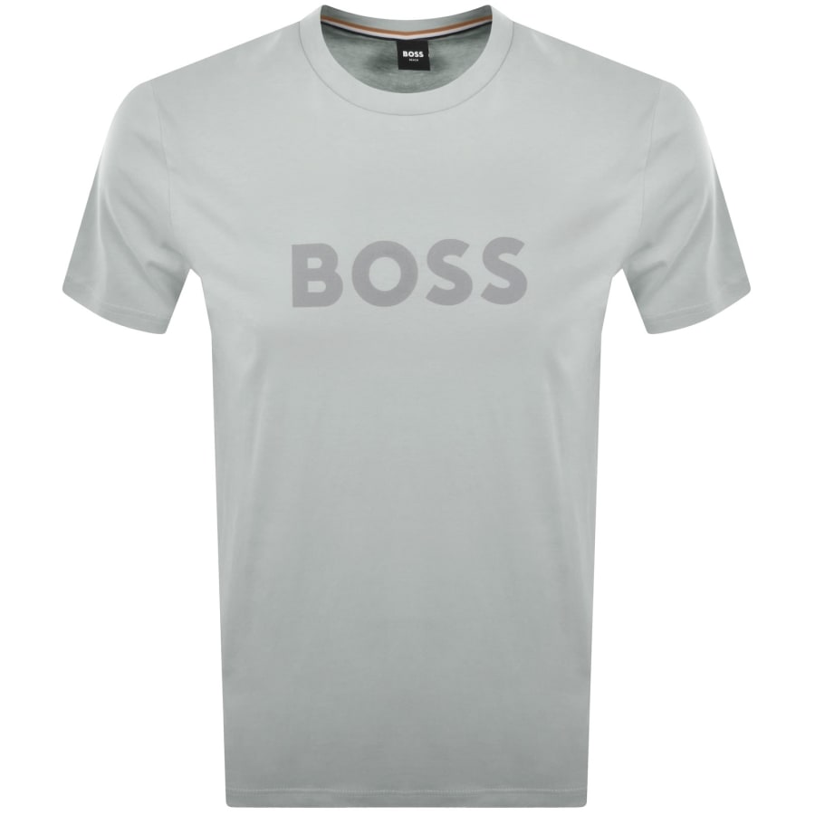 Image number 1 for BOSS Beachwear Logo T Shirt Light Grey