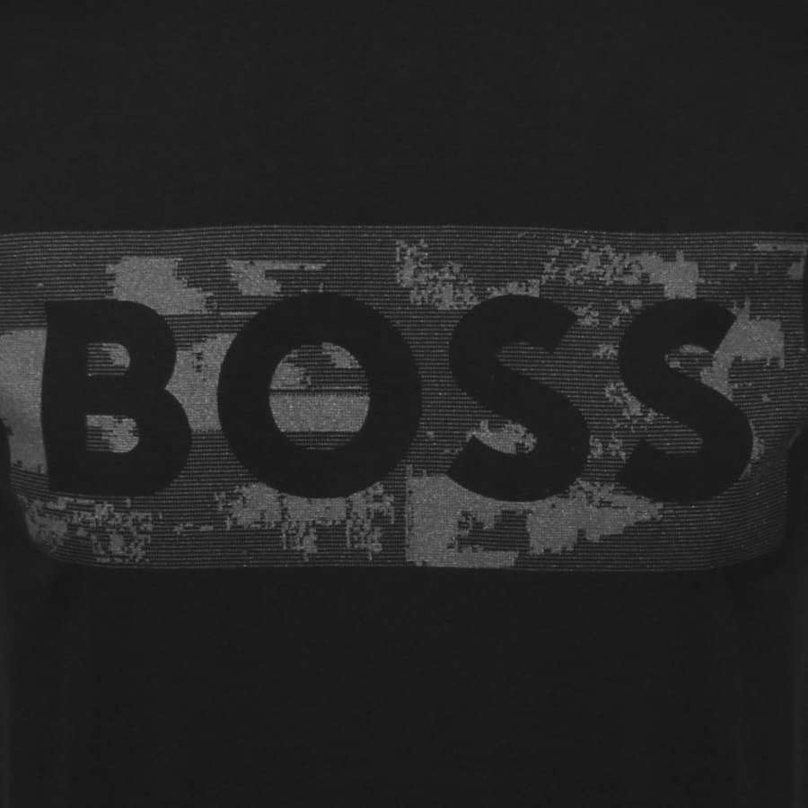 Image number 3 for BOSS Globe Logo T Shirt Black