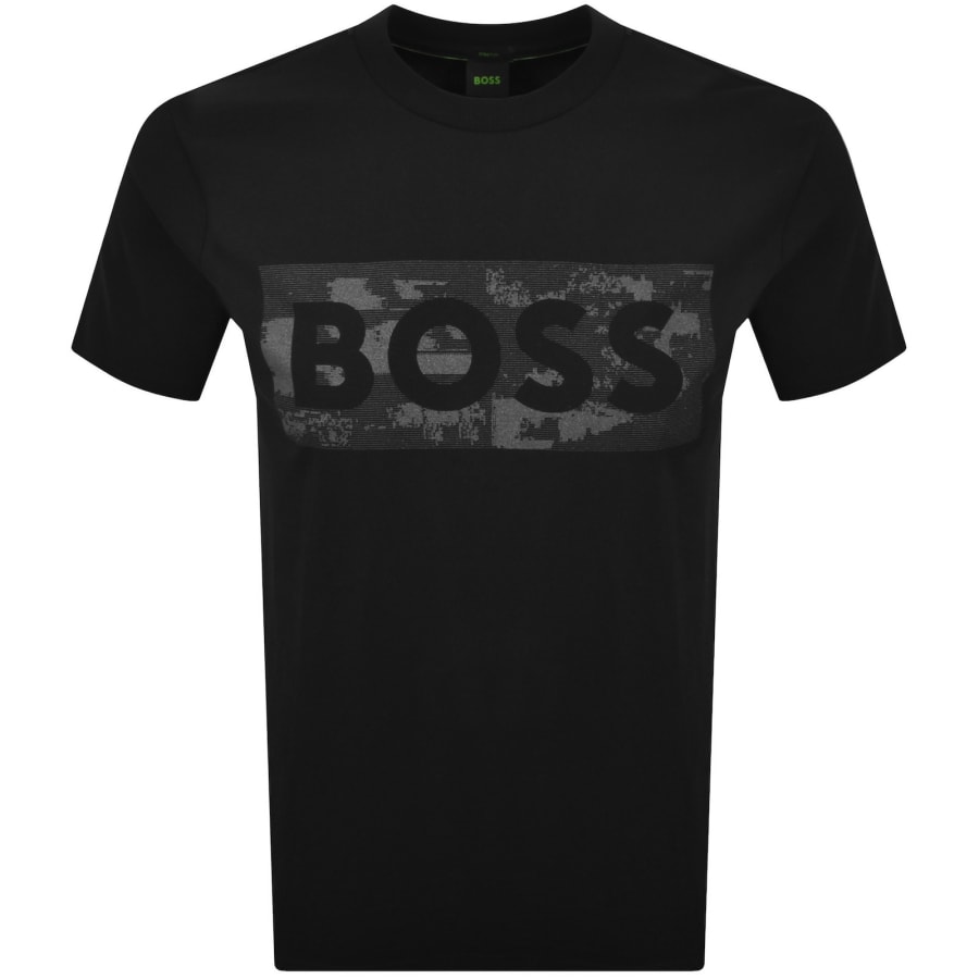 Image number 1 for BOSS Globe Logo T Shirt Black
