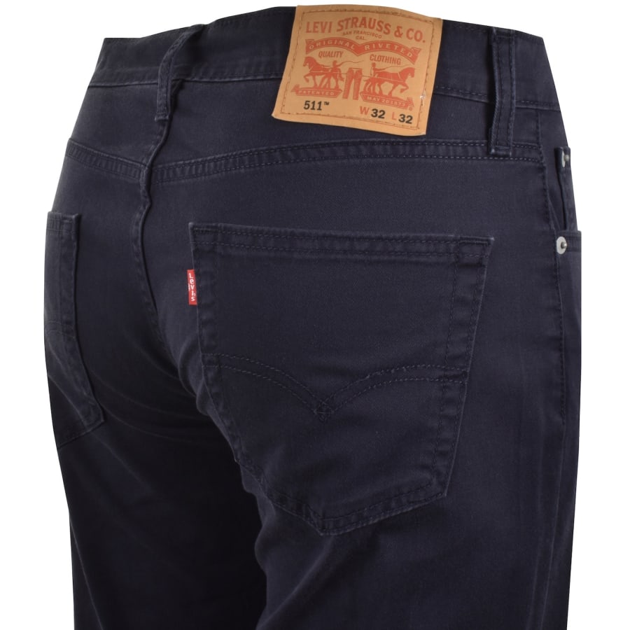 Image number 4 for Levis 511 Slim Fit Stretch Jeans Nightwatch Blue
