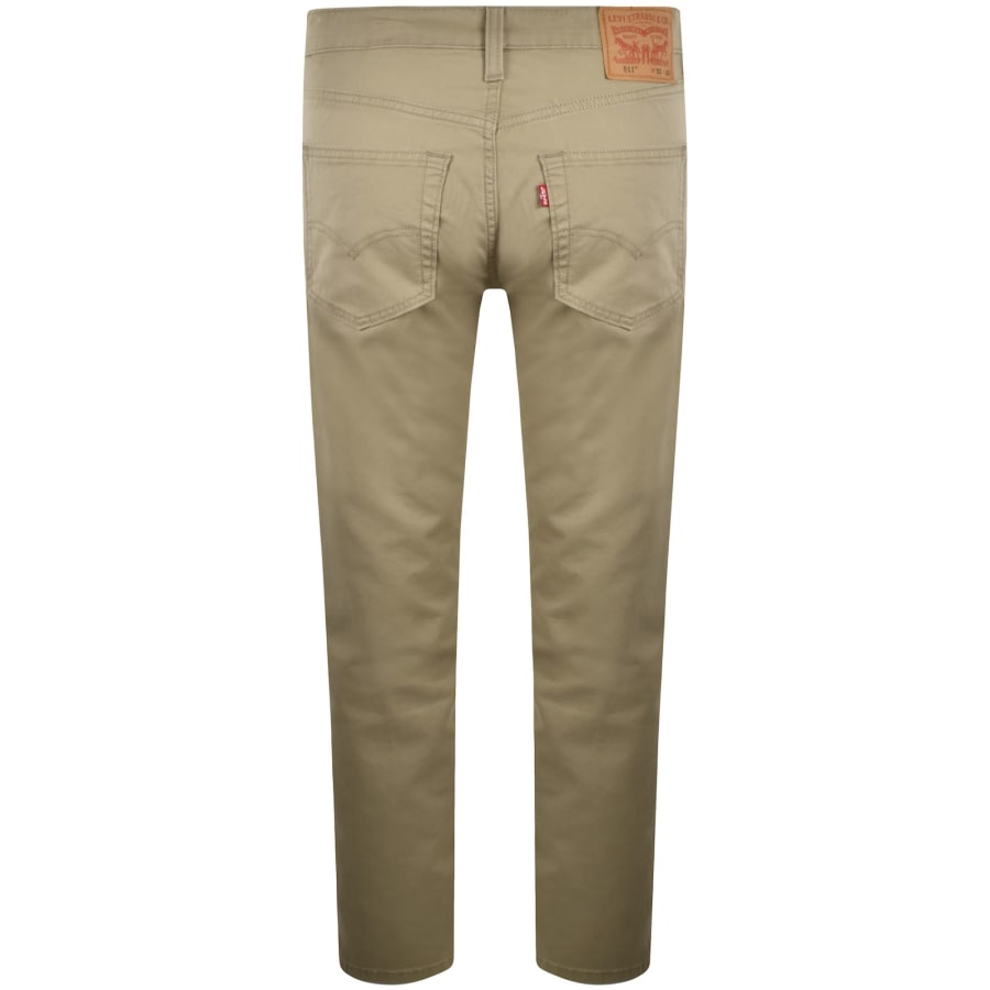Image number 3 for Levis 511 Slim Fit Stretch Jeans Beige