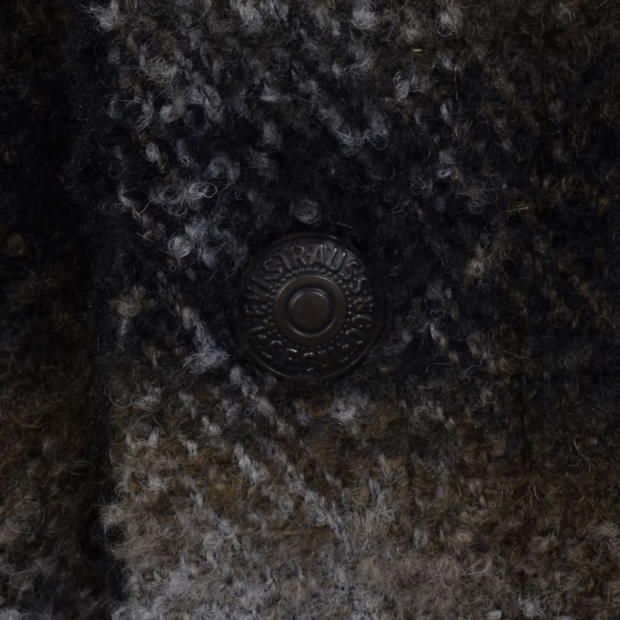 Image number 4 for Levis Plaid Trucker Jacket Brown