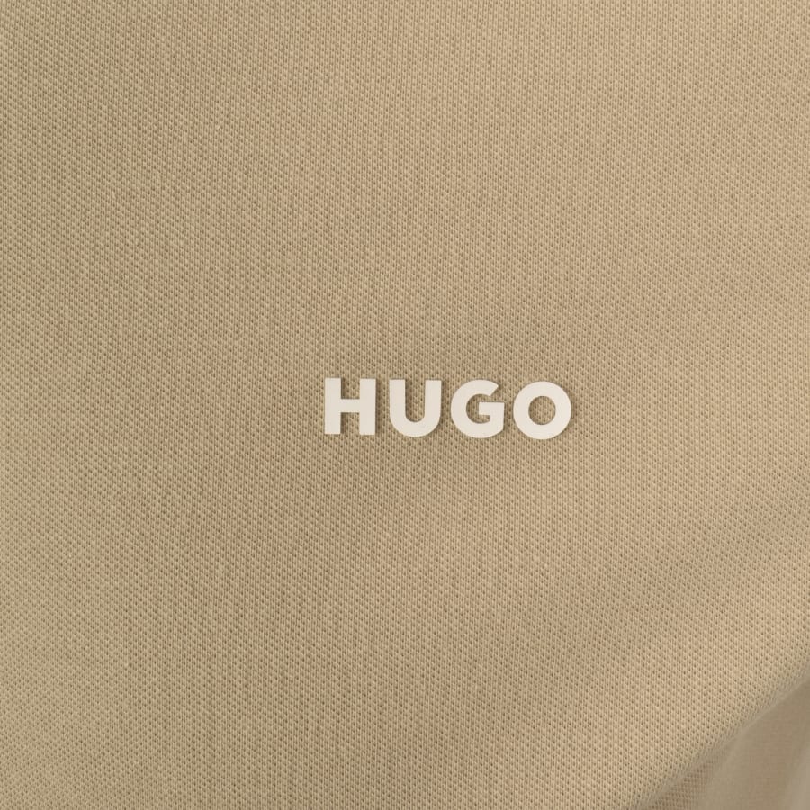 Image number 3 for HUGO Dinoso 222 Polo T Shirt Beige