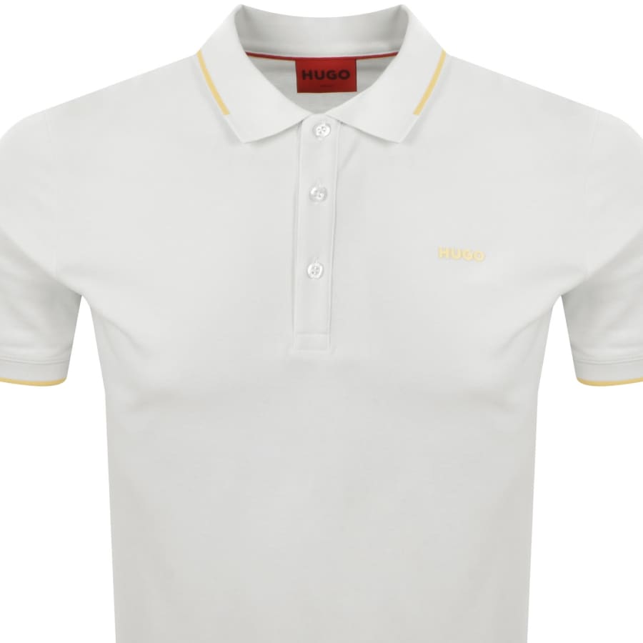 Image number 2 for HUGO Dinoso 222 Polo T Shirt White