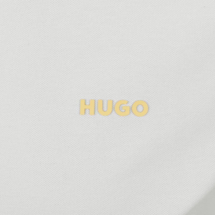 Image number 3 for HUGO Dinoso 222 Polo T Shirt White
