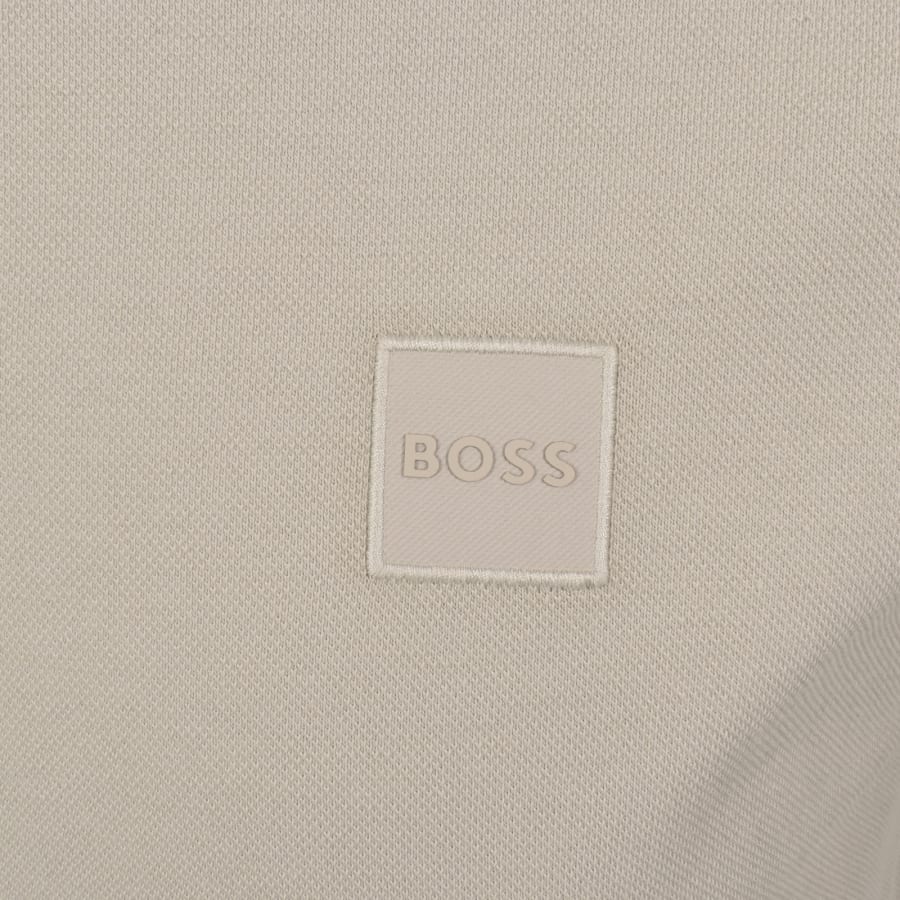 Image number 3 for BOSS Long Sleeve Passerby Polo T Shirt Grey
