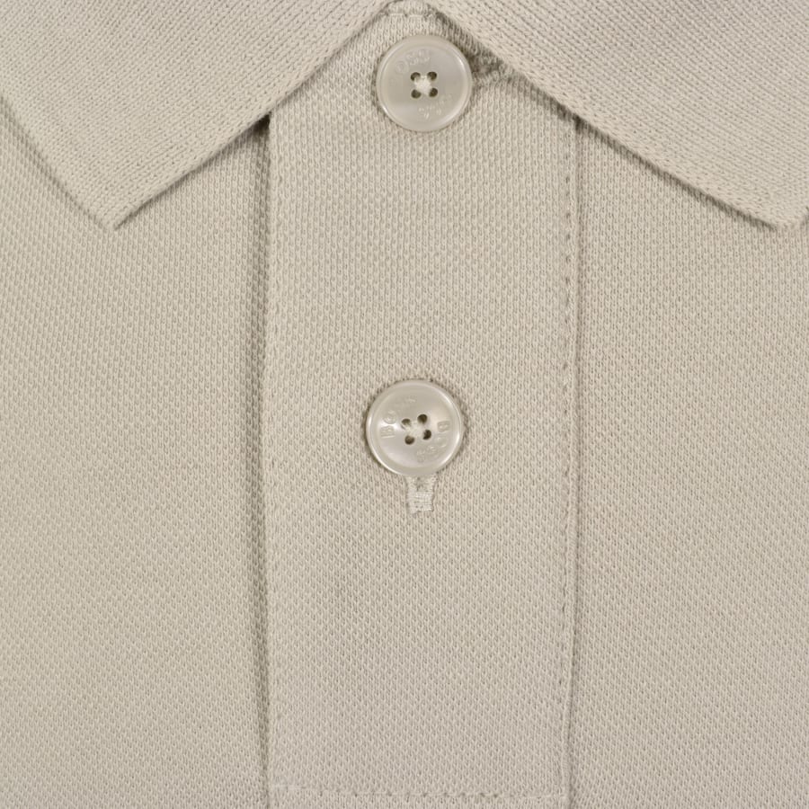 Image number 4 for BOSS Long Sleeve Passerby Polo T Shirt Grey