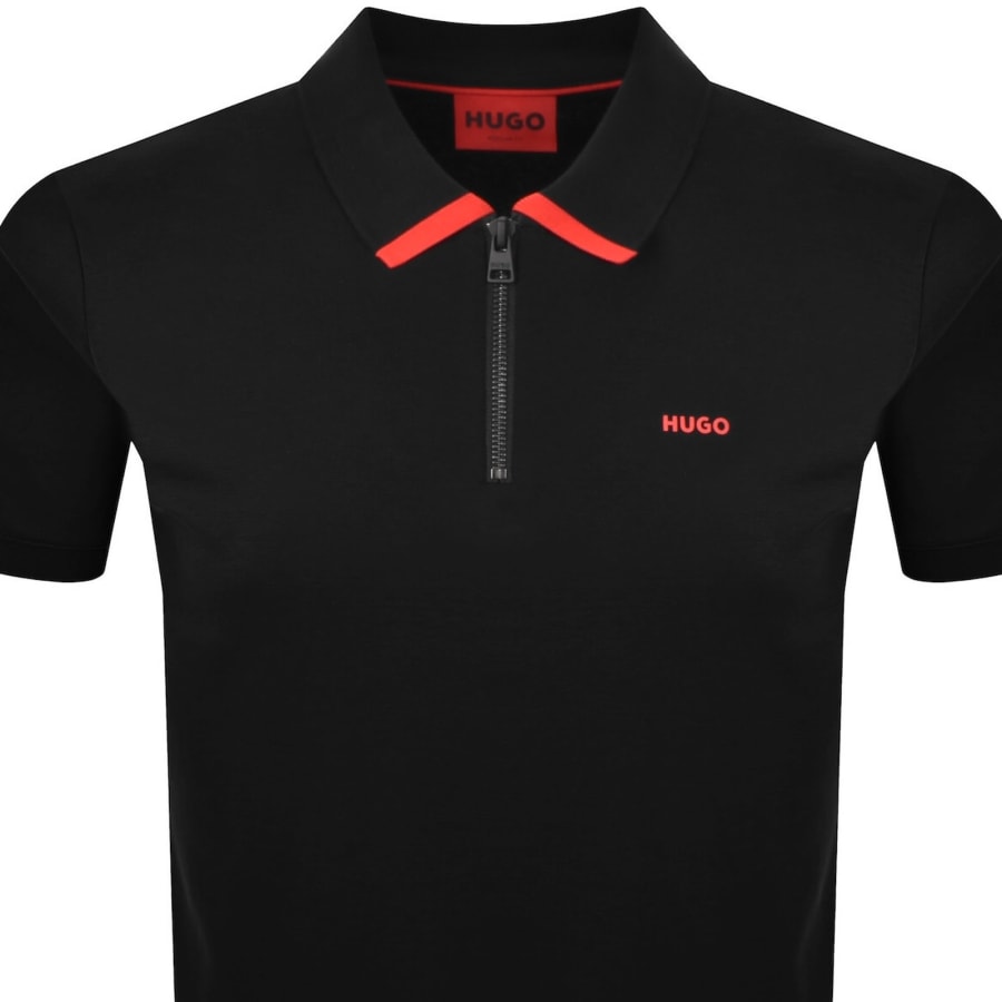 Image number 2 for HUGO Dalomino Polo T Shirt Black