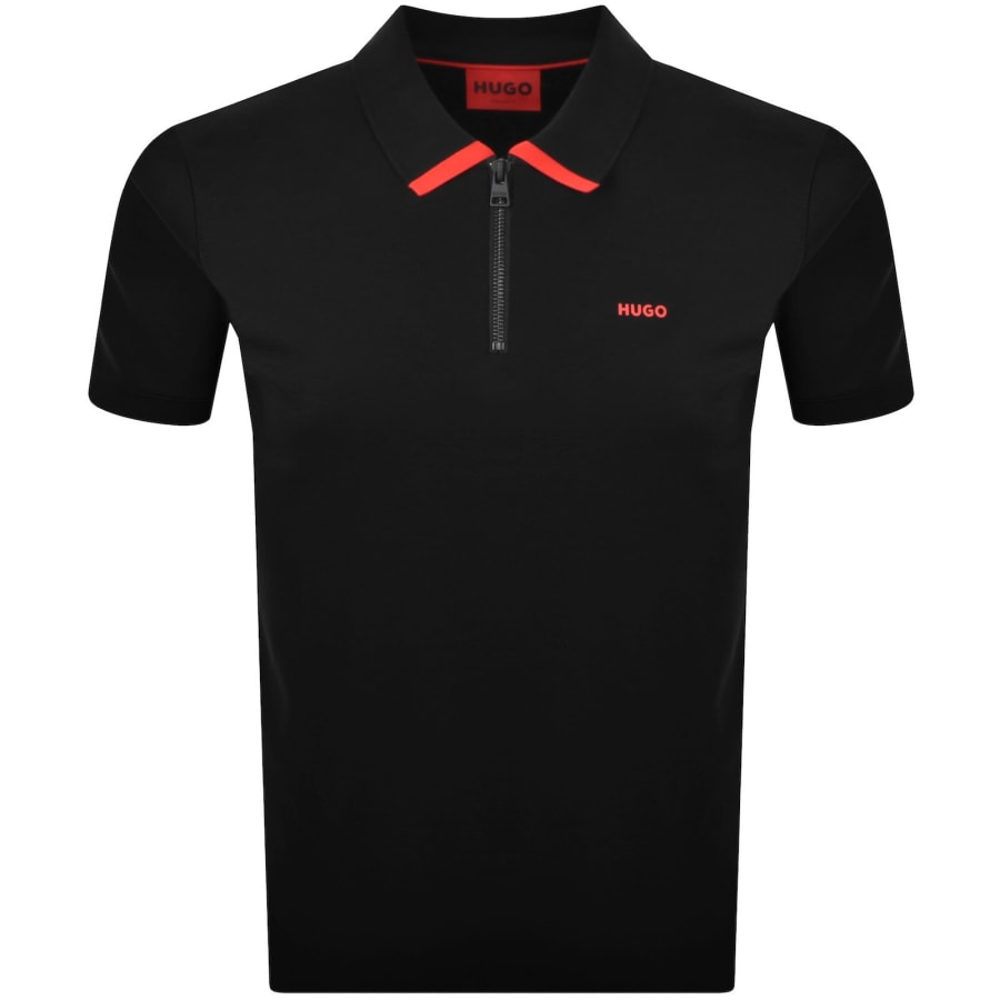 Image number 1 for HUGO Dalomino Polo T Shirt Black