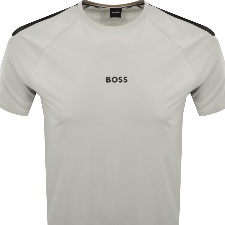 Image number 3 for BOSS Balance T Shirt Open Grey