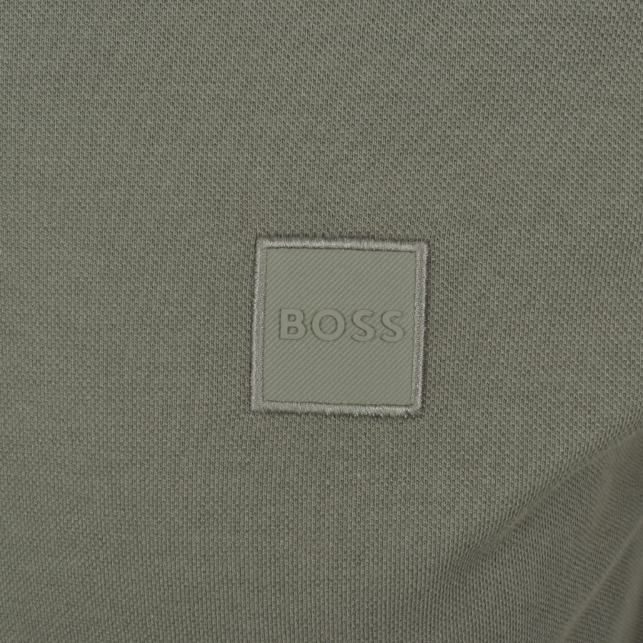 Image number 3 for BOSS Long Sleeve Passerby Polo T Shirt Grey