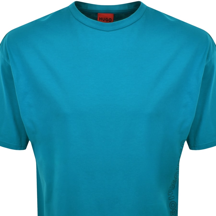 Image number 2 for HUGO Tiki T Shirt Blue