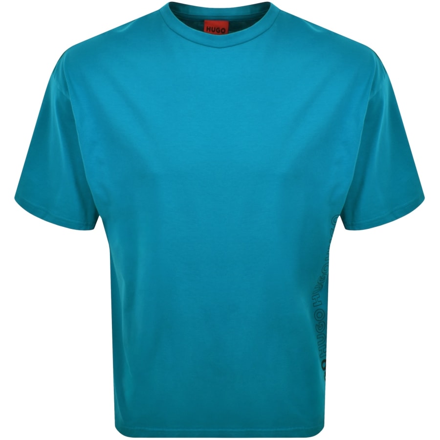Image number 1 for HUGO Tiki T Shirt Blue