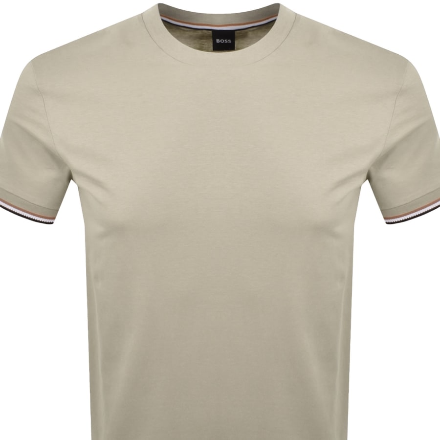 Image number 2 for BOSS Thompson 04 Jersey T Shirt Light Beige
