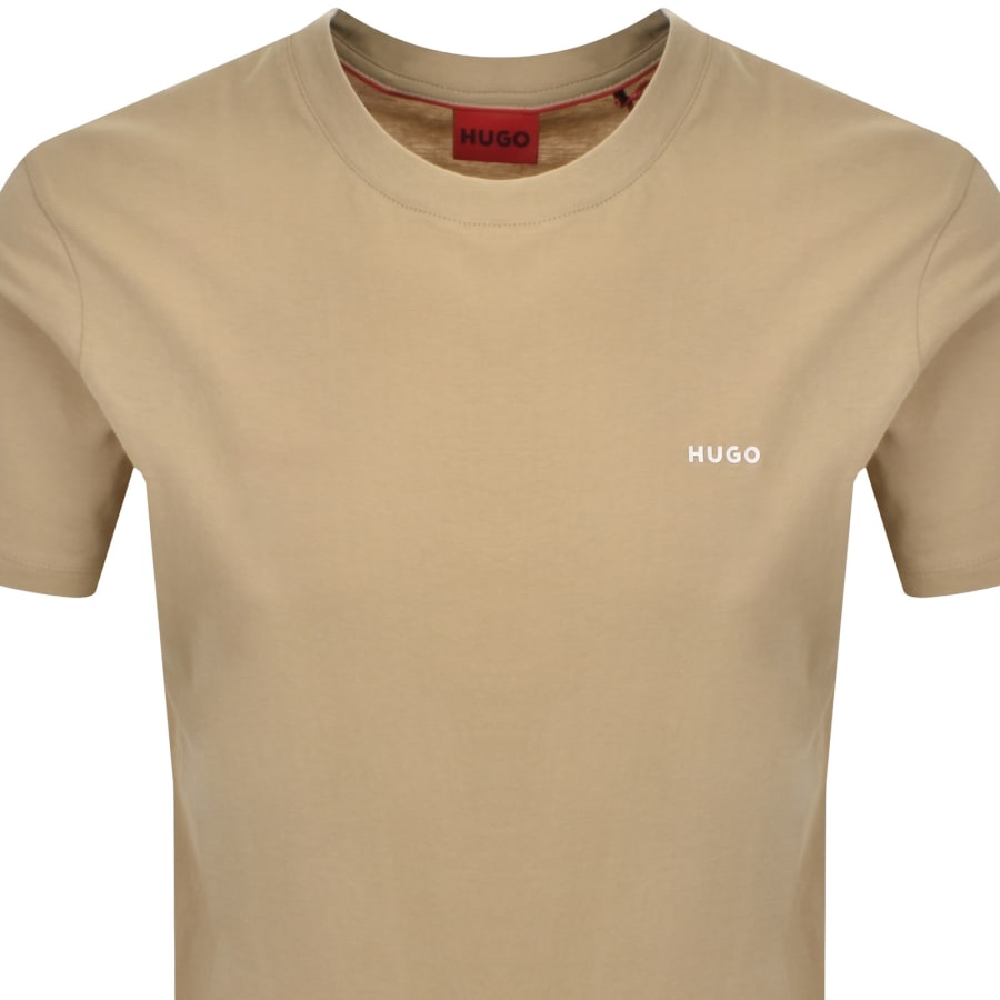 Image number 2 for HUGO Dero222 T Shirt Beige