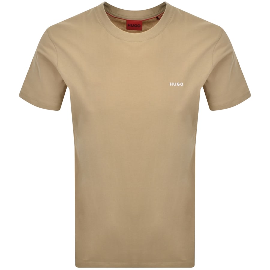 Image number 1 for HUGO Dero222 T Shirt Beige