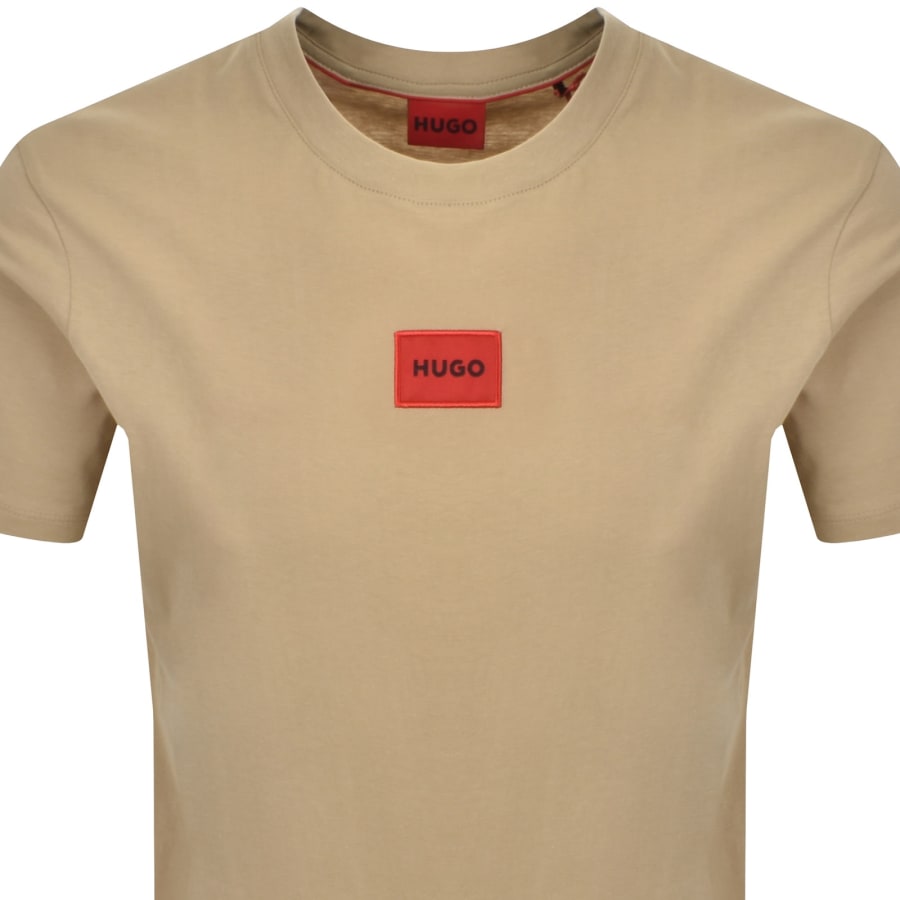 Image number 2 for HUGO Diragolino212 T Shirt Beige