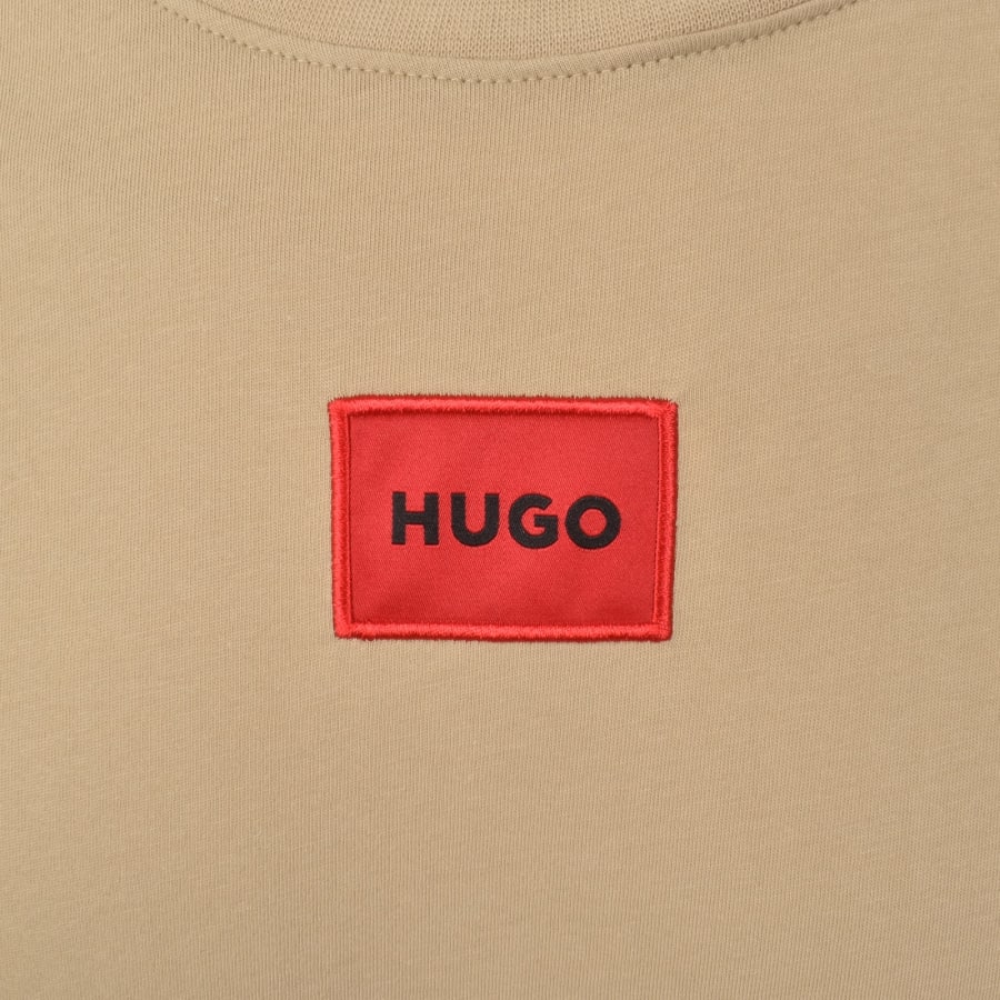 Image number 3 for HUGO Diragolino212 T Shirt Beige