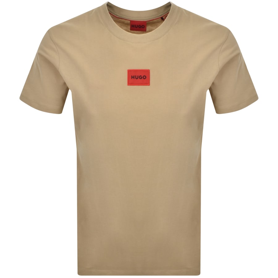 Image number 1 for HUGO Diragolino212 T Shirt Beige