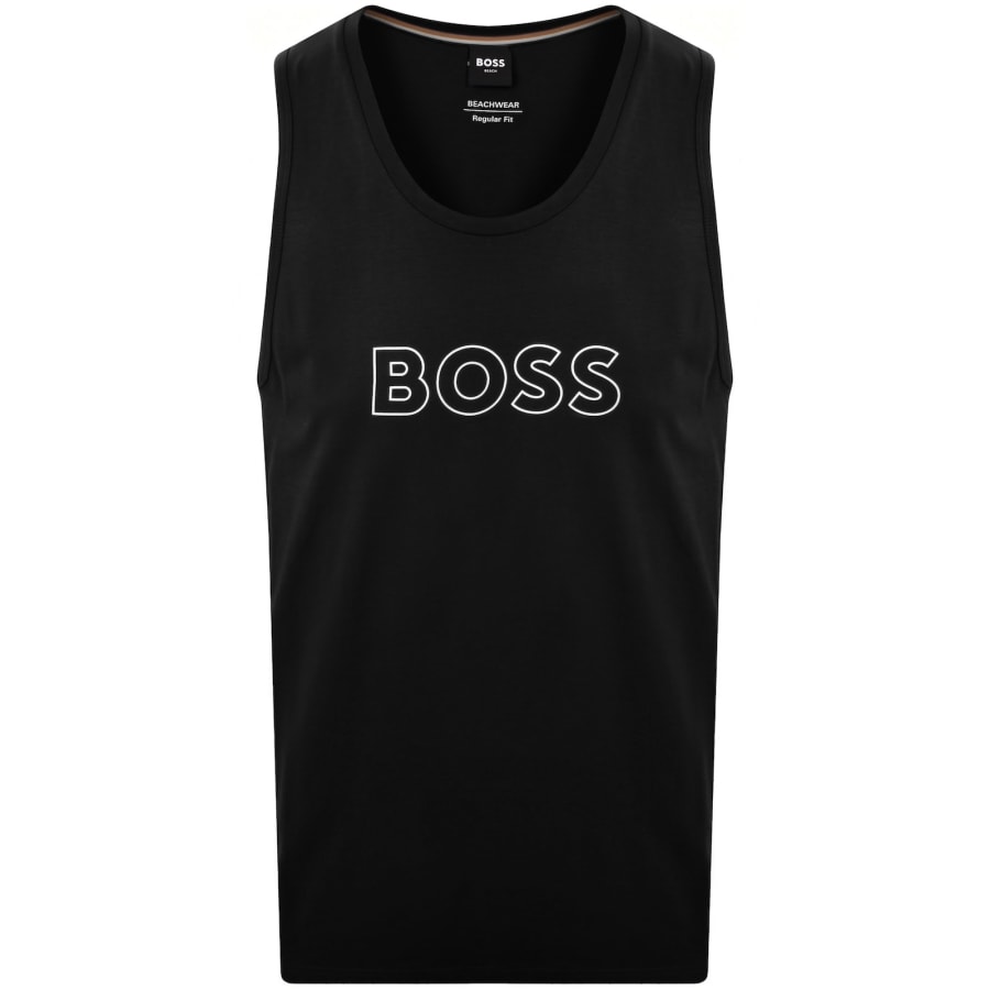 Image number 1 for BOSS Beach Vest Black